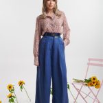 Παντελόνα ψηλόμεση λινή