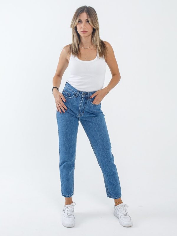 Jean παντελόνι Sinthia mid blue