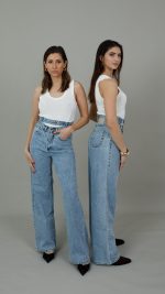 Jean παντελόνα Indigo Double Belt