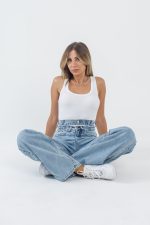 Jean παντελόνα Indigo Double Belt