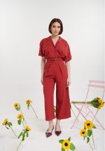 Ζιπ κιλοτ με ζωνάκια