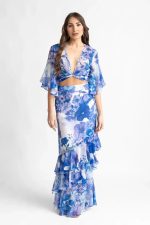 Maxi φούστα με βολάν Iris