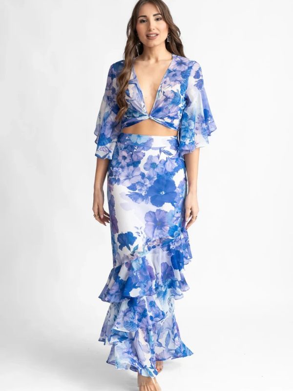 Φλοράλ τοπ Iris