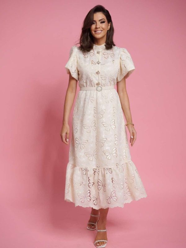 Φόρεμα μοναστηριακό πεταλούδα Βανίλια