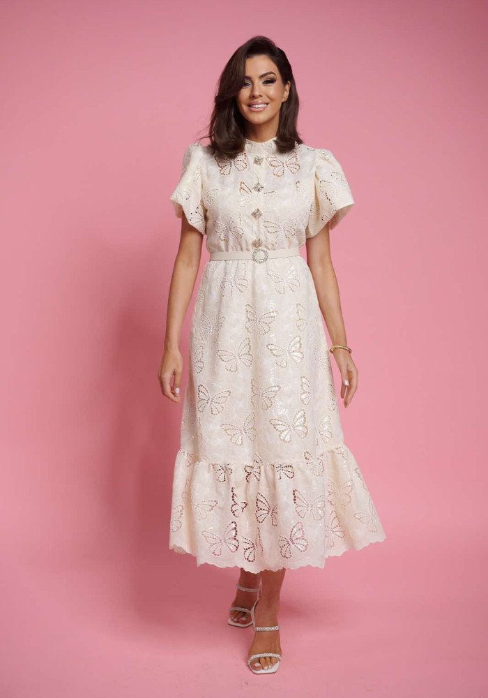 Φόρεμα μοναστηριακό πεταλούδα Βανίλια Φόρεμα μοναστηριακό πεταλούδα Βανίλια