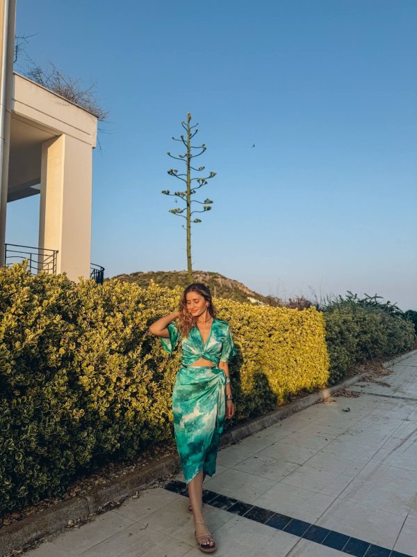 Φούστα μίντι κρουαζέ Elxie