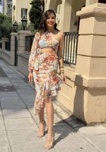 Φούστα ασύμμετρη με βολάν