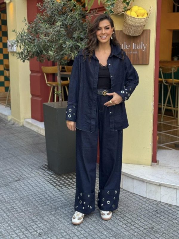 Παντελόνι τζιν με τρουκς