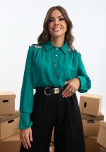 Πουκάμισο με στρας στους ώμους