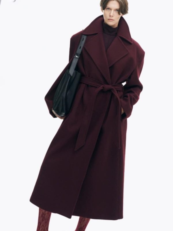 Παλτό μακρύ με ζώνη