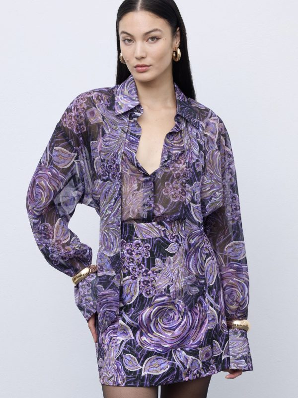 Mosaic Mauve Anthesis Mini Skirt