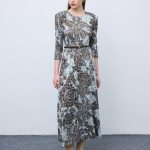 Mosaic Silver Anthesis Jersey Midi Dress