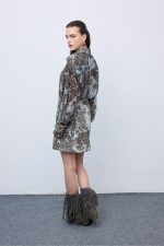 Mosaic Silver Anthesis Oversized Shirt