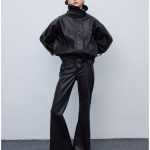 Leather Knots Pants Black