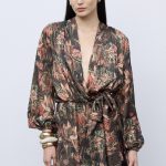 Mosaic Oasis Mini Wrap Dress