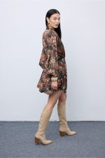 Mosaic Oasis Mini Wrap Dress