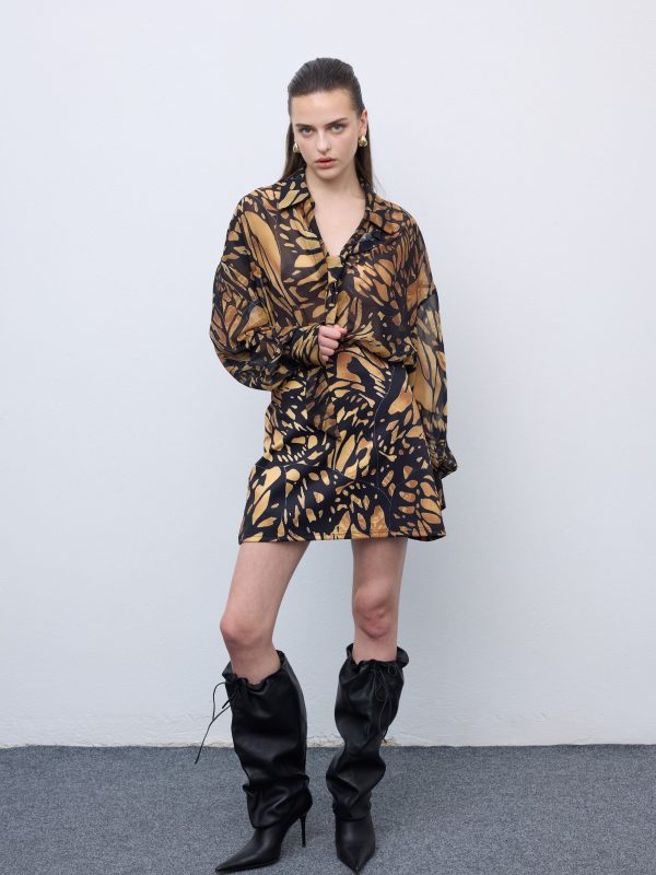 Butterfly Mosaic Mini Skirt