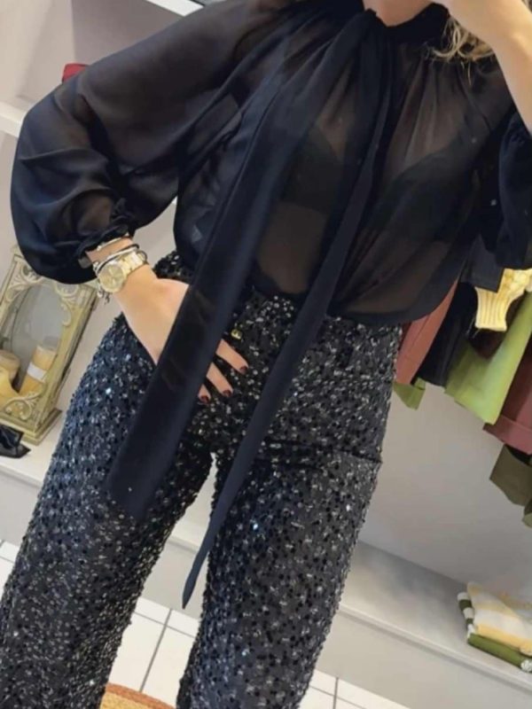 Πουκάμισο με σούρα και δέσιμο