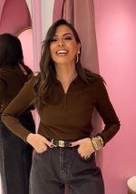 Τοπ πλεκτό με φερμουάρ - Image 3