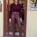 Παντελόνι δερματίνη ψηλόμεσο