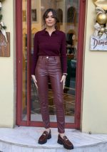 Παντελόνι δερματίνη ψηλόμεσο - Image 2