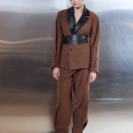 Blazer Oxford καφέ