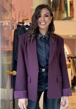 Σακάκι oversized με κοκκάλινα κουμπιά - Image 3