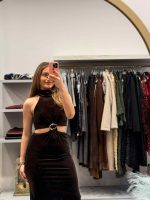 Φόρεμα Βελούδο Cut-out - Image 3