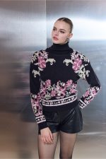 Πλεκτό πουλόβερ Winter Blossom