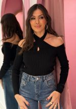 Μπλούζα Ριπ Με Ανοιχτούς Ώμους