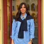 Πουκάμισο Ριγέ Με Στρας Στο Γιακά