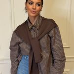 Πουκάμισο Καρό Με Στρας Στο Γιακά