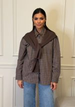 Πουκάμισο Καρό Με Στρας Στο Γιακά - Image 3