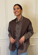 Πουκάμισο Καρό Με Στρας Στο Γιακά - Image 4