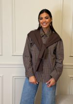 Πουκάμισο Καρό Με Στρας Στο Γιακά - Image 2