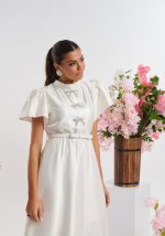 Φόρεμα μοναστηριακό με διακοσμητικούς φιόγκους - Image 4