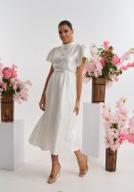 Φόρεμα μοναστηριακό με διακοσμητικούς φιόγκους - Image 5