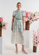 Φόρεμα μοναστηριακό με διακοσμητικούς φιόγκους - Image 2