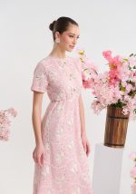 Φόρεμα με δαντέλα πεταλούδα και διακοσμητικούς φιόγκους - Image 2