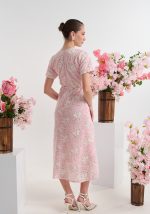 Φόρεμα με δαντέλα πεταλούδα και διακοσμητικούς φιόγκους - Image 3