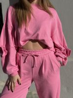 Φούτερ Μπλούζα Με Φιόγκους Στα Μανίκια - Image 5