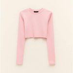 Cropped Τοπ Μακρυμάνικο