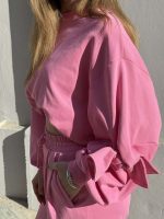 Φούτερ Μπλούζα Με Φιόγκους Στα Μανίκια - Image 2