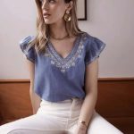 Τζιν Τοπ Με Κεντημα