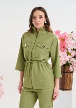 Σετ Τοπ Με Σούρα Και Παντελόνι - Image 3