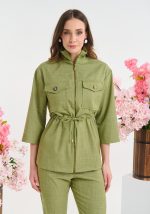 Σετ Τοπ Με Σούρα Και Παντελόνι - Image 5