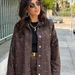 Τζάκετ τζιν με στρας