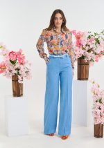 Υφασμάτινη Ψηλόμεση Παντελόνα