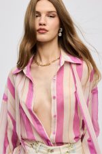 Stripped Pink shirt - Image 2