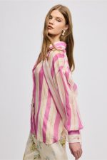 Stripped Pink shirt - Image 3